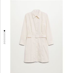 Mango Cotton Shirt Dress